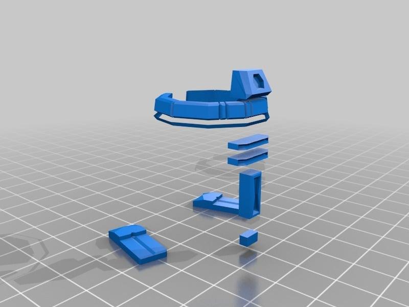 Low-Poly Space Toys - Multi and Dual Extrusion version 3d model