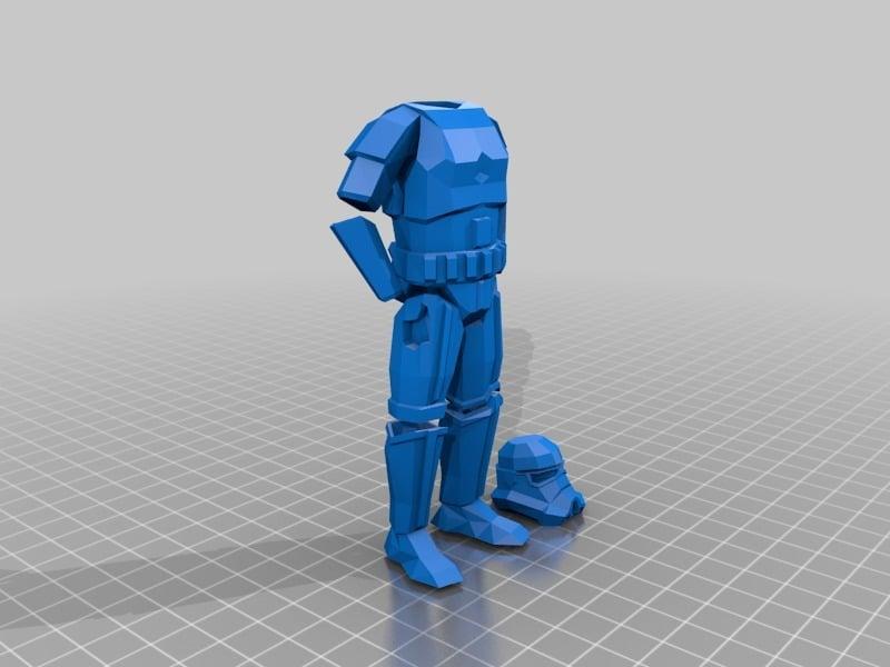 Low-Poly Space Toys - Multi and Dual Extrusion version 3d model