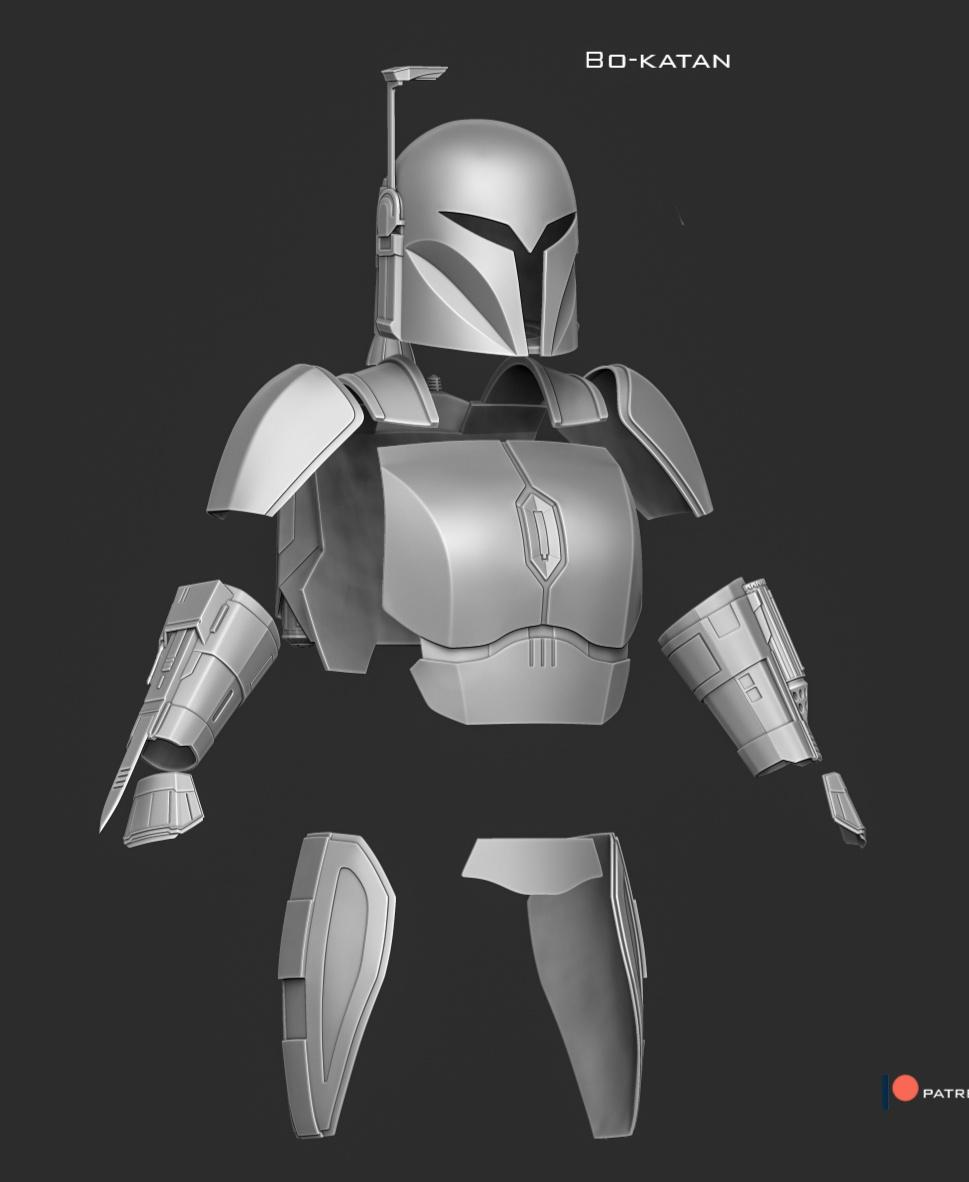Bo Katan full body armor 3d model