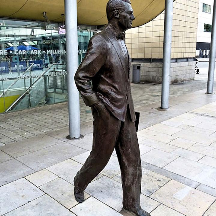 Cary Grant statue in Bristol 3d model