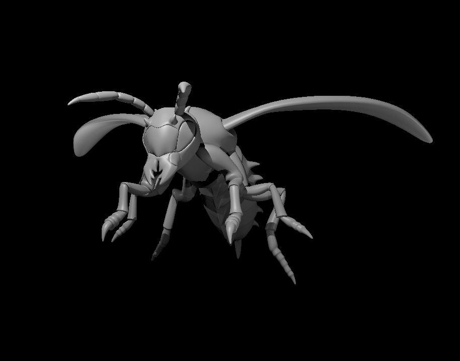 Giant Wasp - Giant Wasp - 3d model render - D&D - 3d model