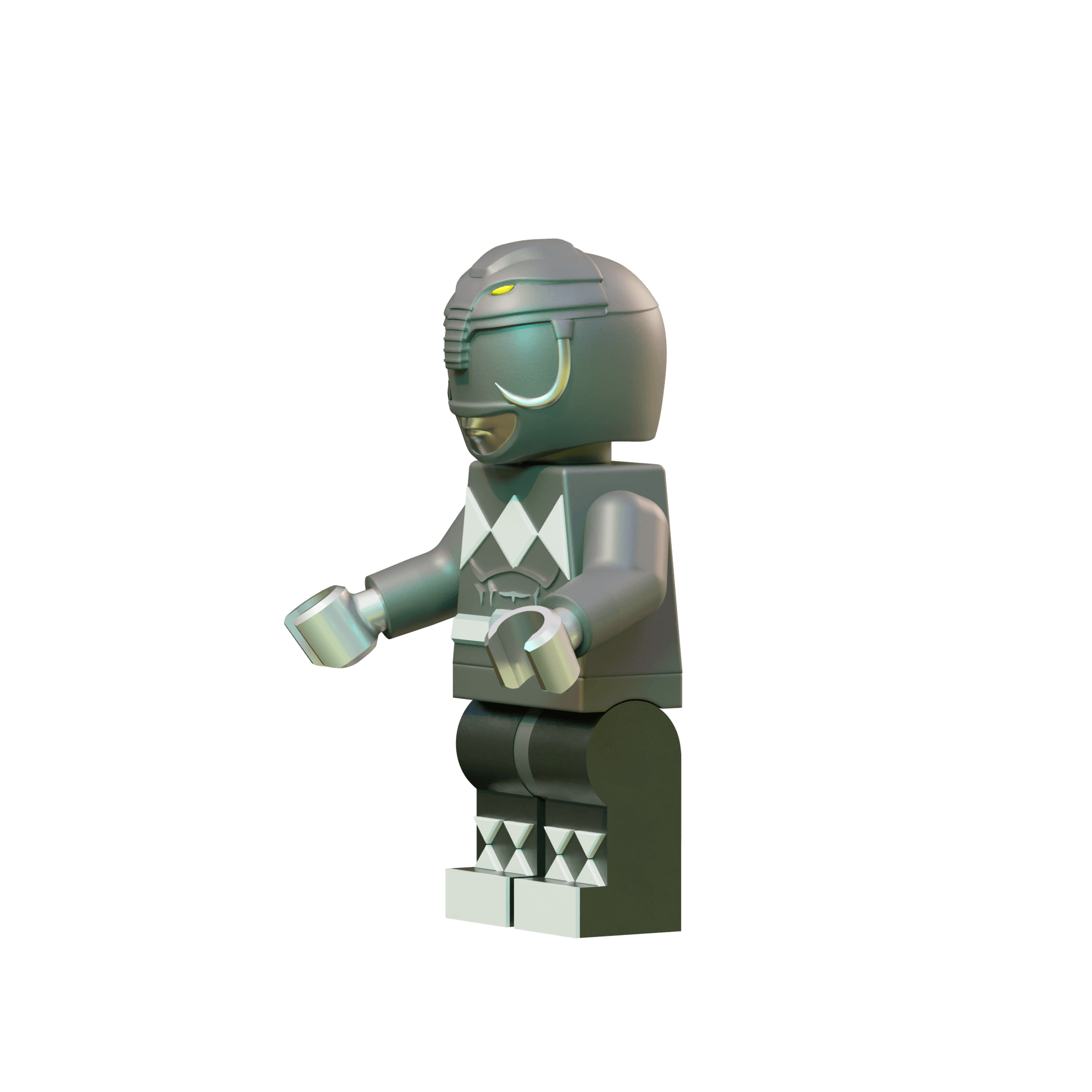 LEGO Black Ranger Figure 3d model