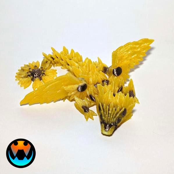 Baby Sunflower Dragon 3d model