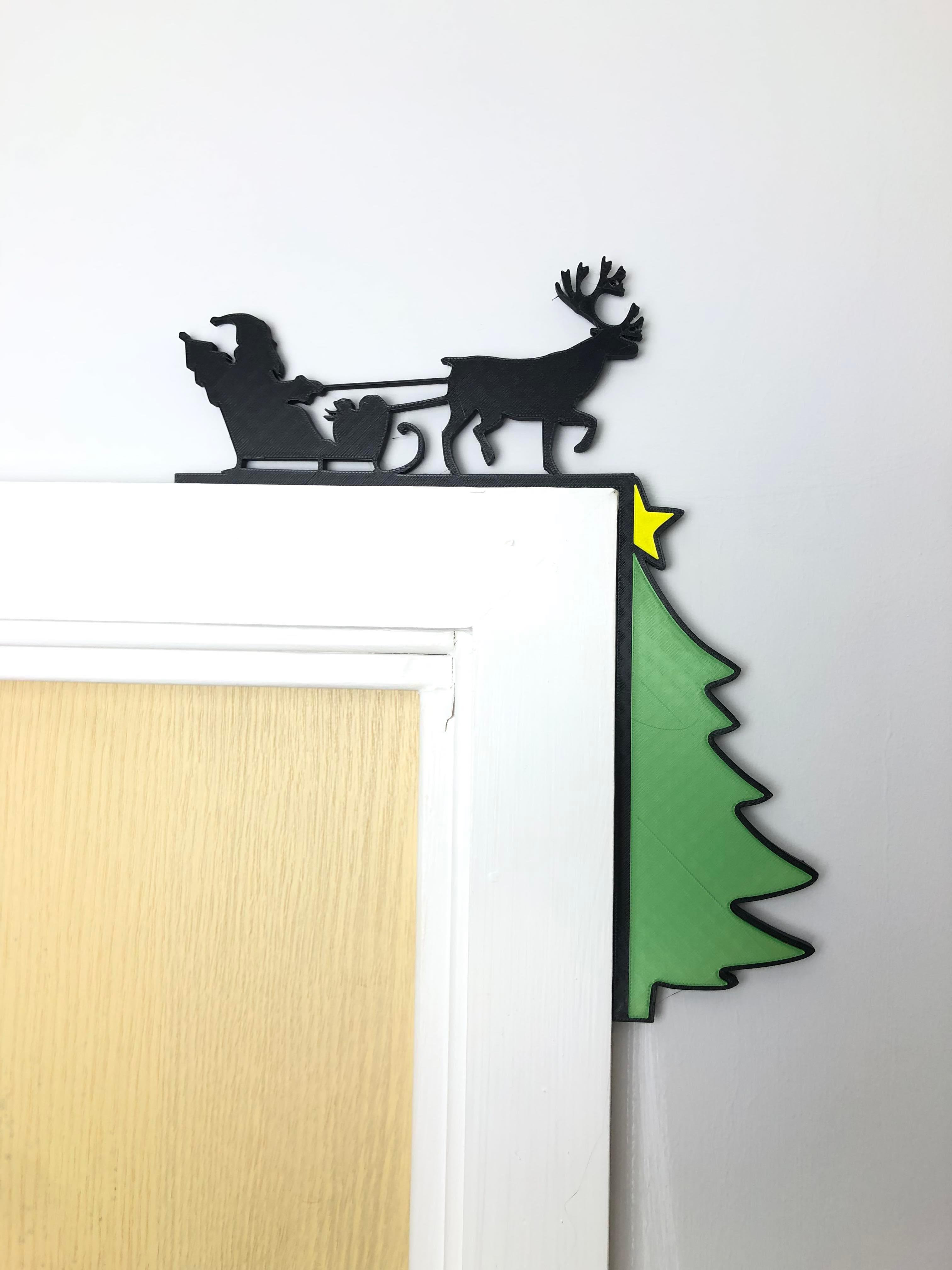 Christmas Door Decor 3d model