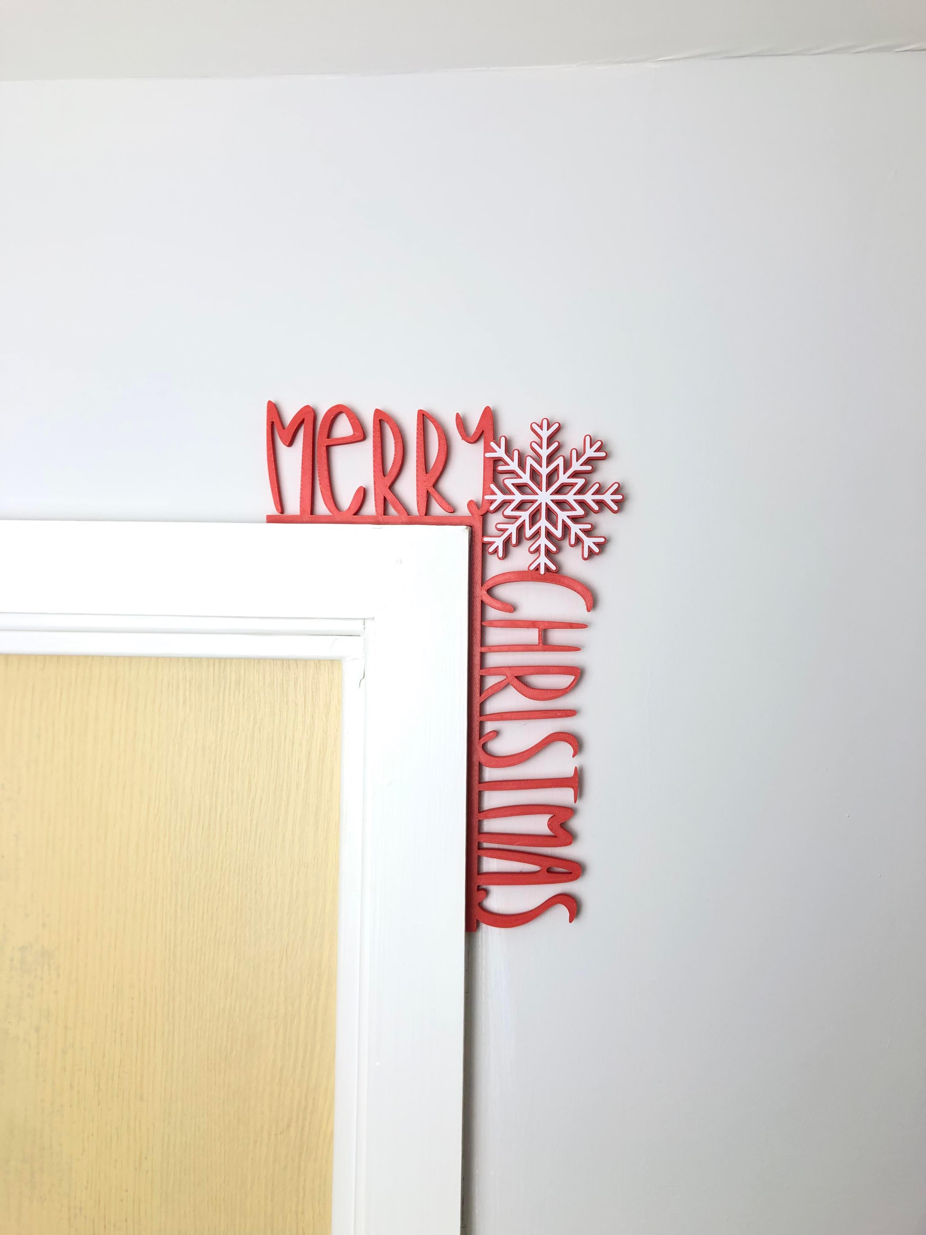 Christmas Door Decor 3d model
