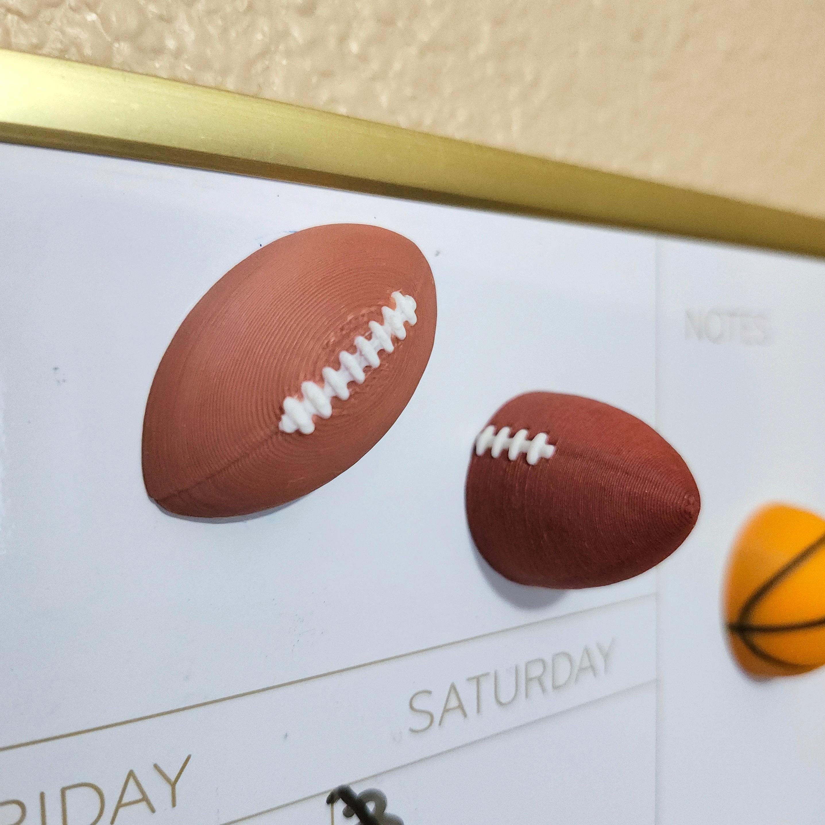 Mini Football-Themed Decorative Magnet Set 3d model