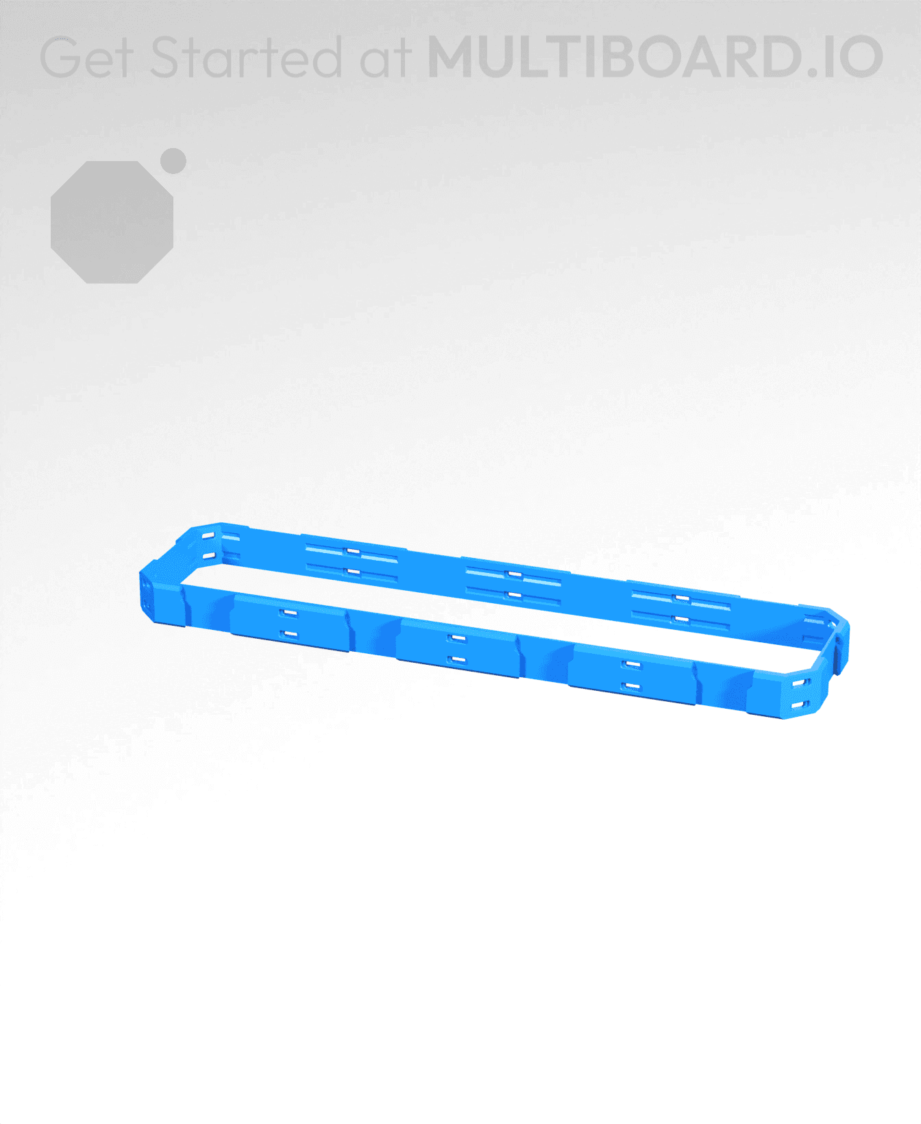 4x1x0.25 - Shell Edge - Multibin Shell Ring 3d model