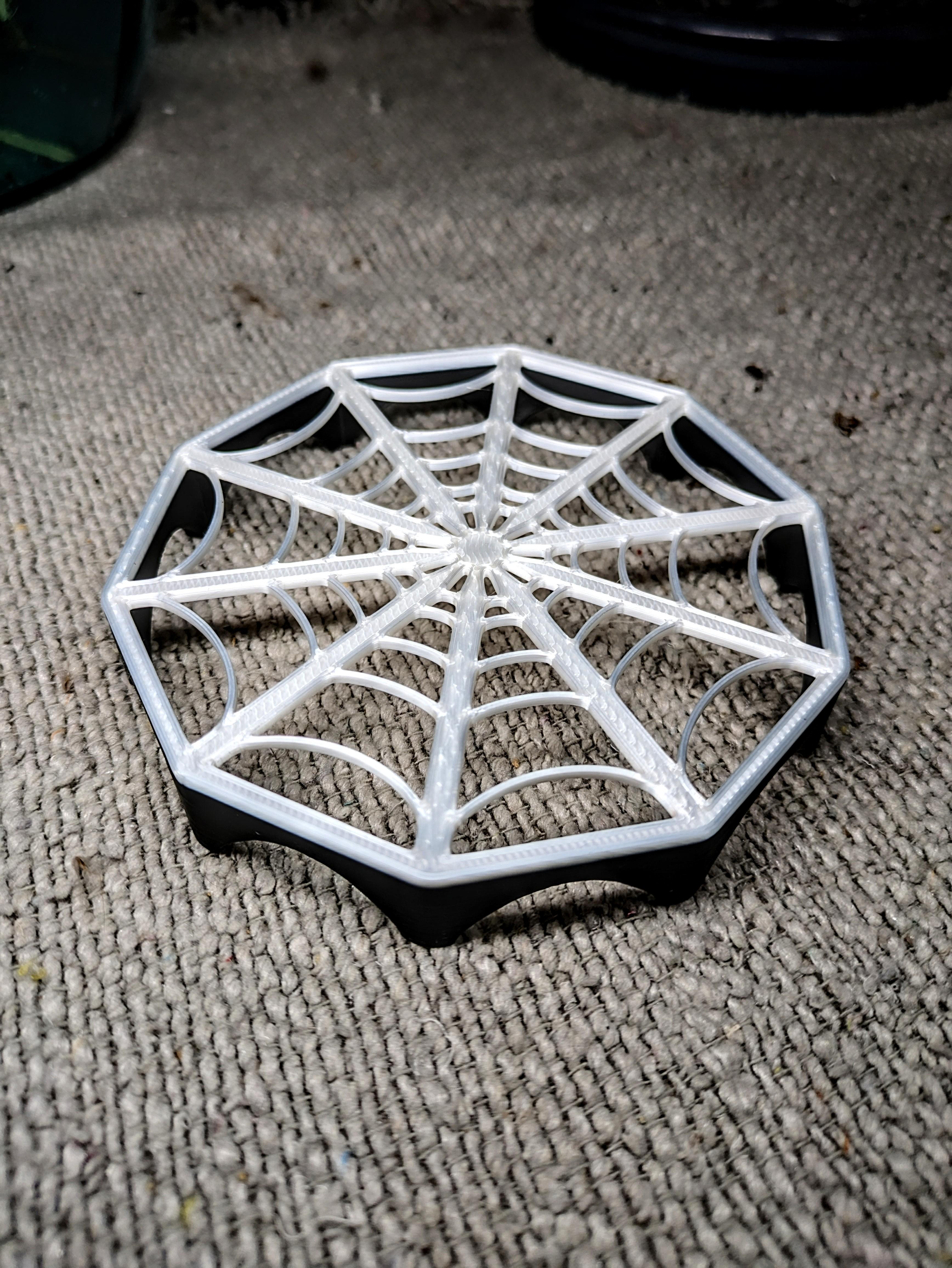 Cute Spiderweb Coaster 3d model