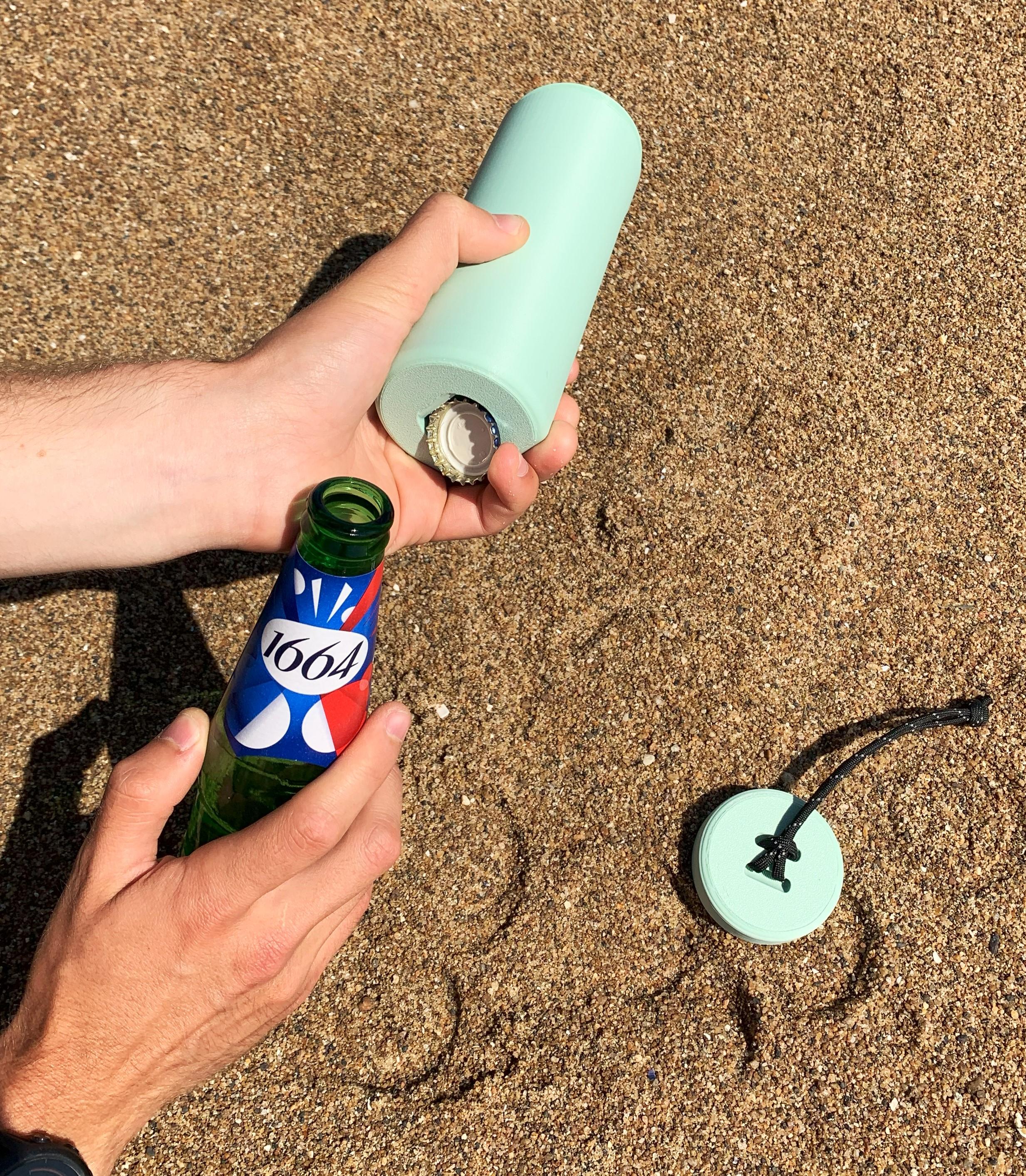 Glasses case with bottle opener 3d model