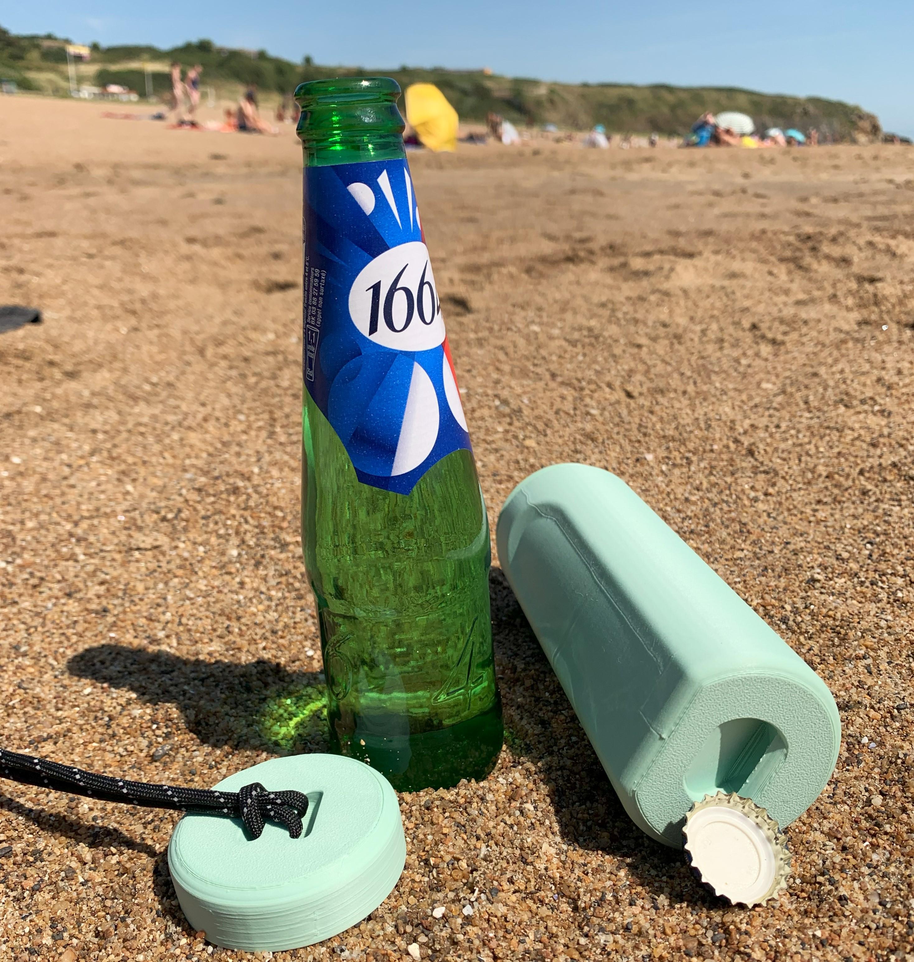 Glasses case with bottle opener 3d model