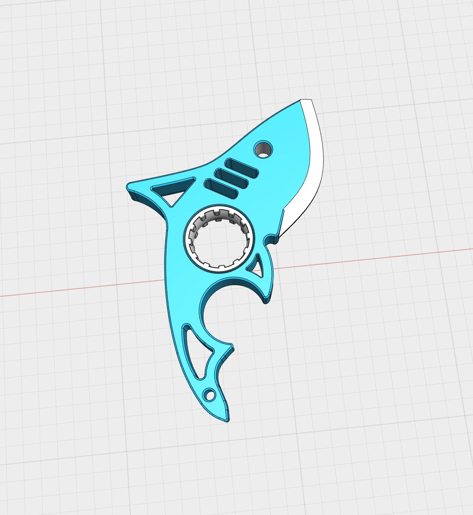 Shark neck-knife 3d model