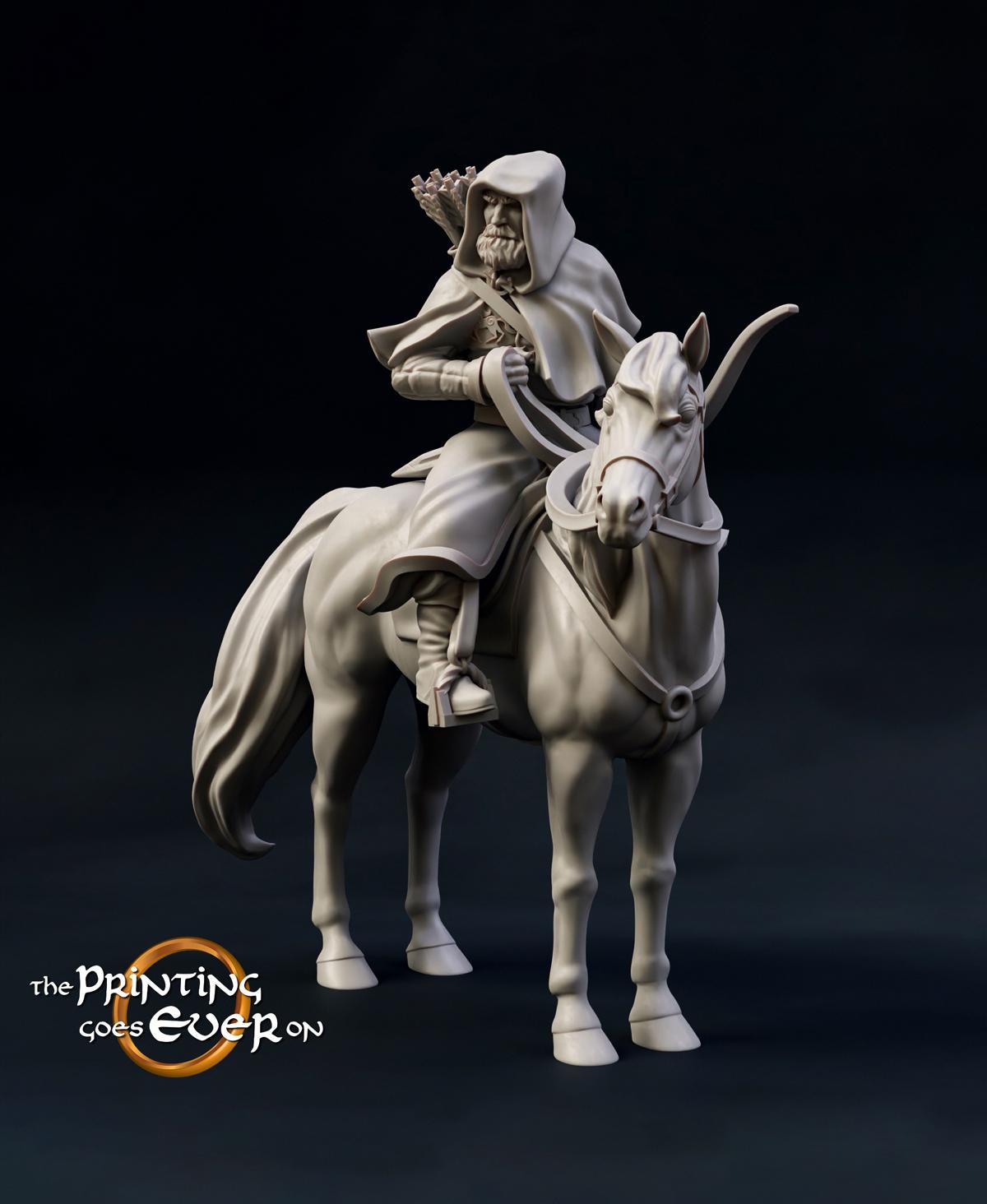 Ridermercia Skirmisher - On Foot and Mounted 3d model
