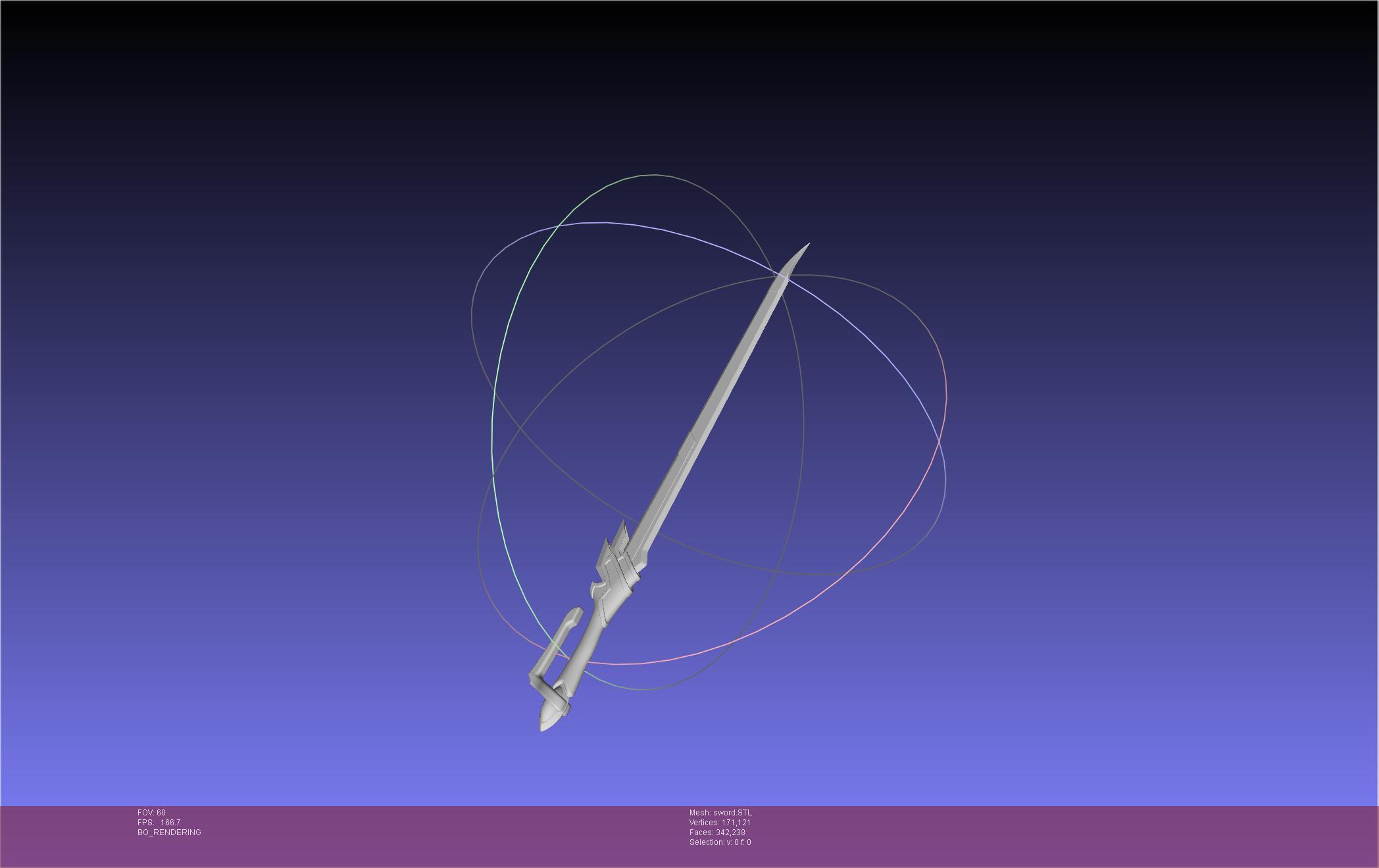 Re-Creators Selesia Upitiria Sword Handle And Assembly 3d model