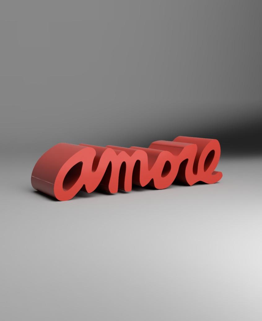 Bench amore  3d model