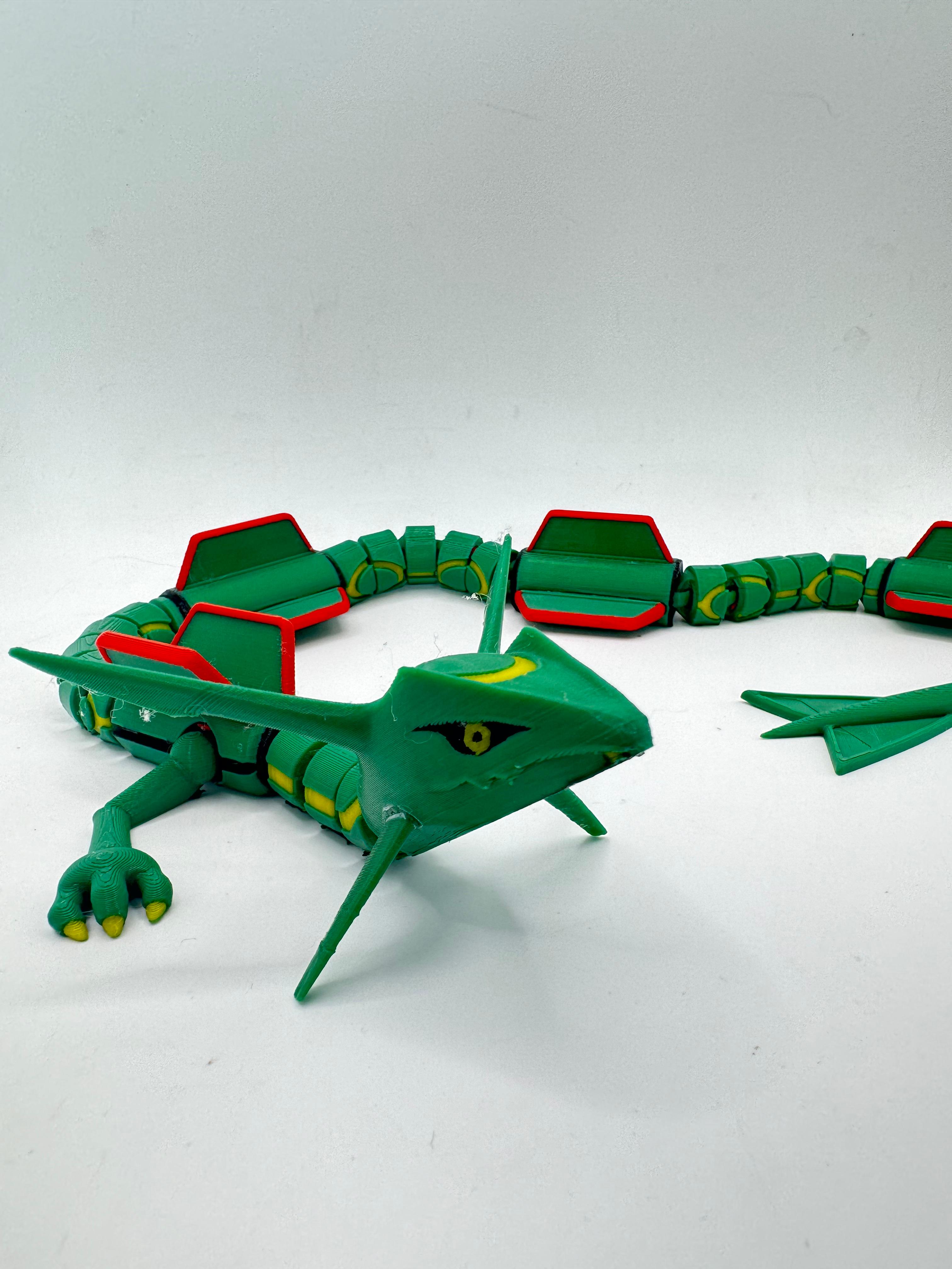 Articulated Pokémon - Rayquaza  3d model