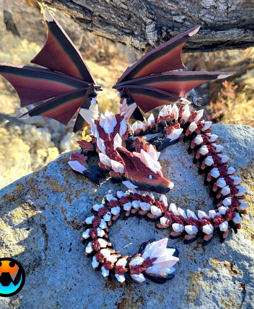 Crystal Wolf Dragon 3d model