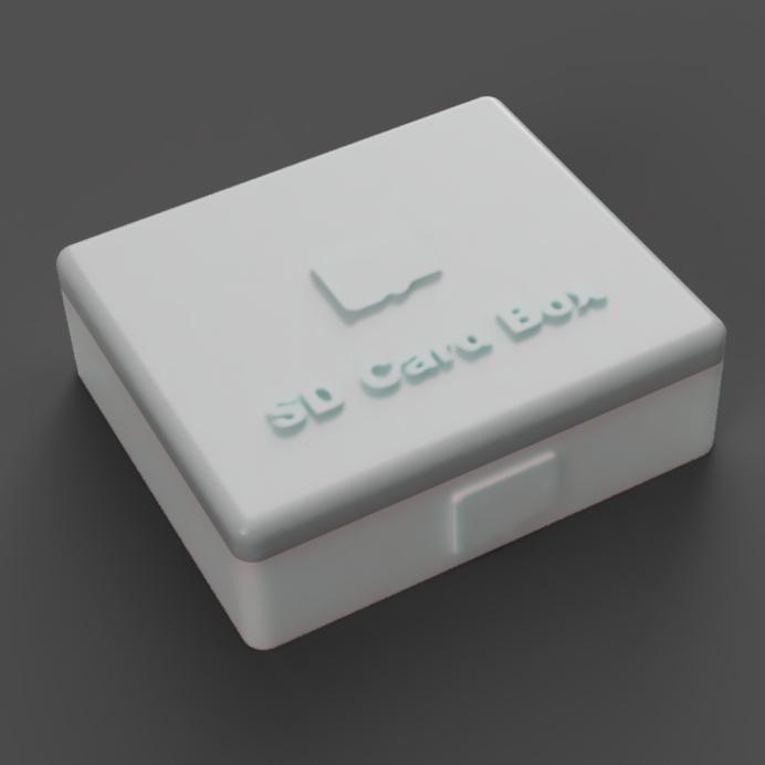Micro SD Card Holder 3d model