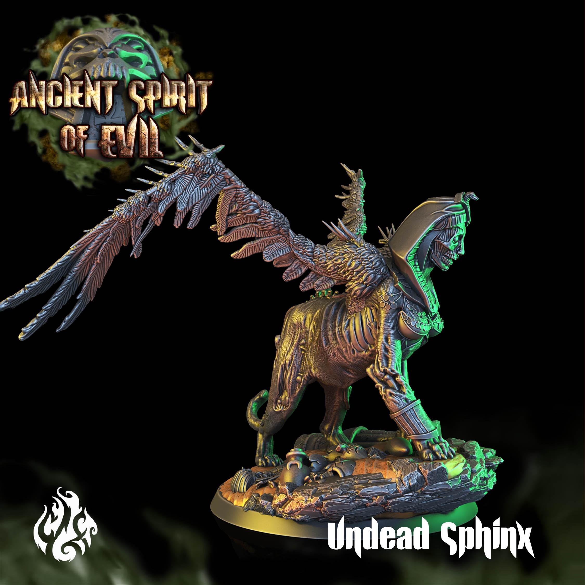 Undead Sphinx 3d model