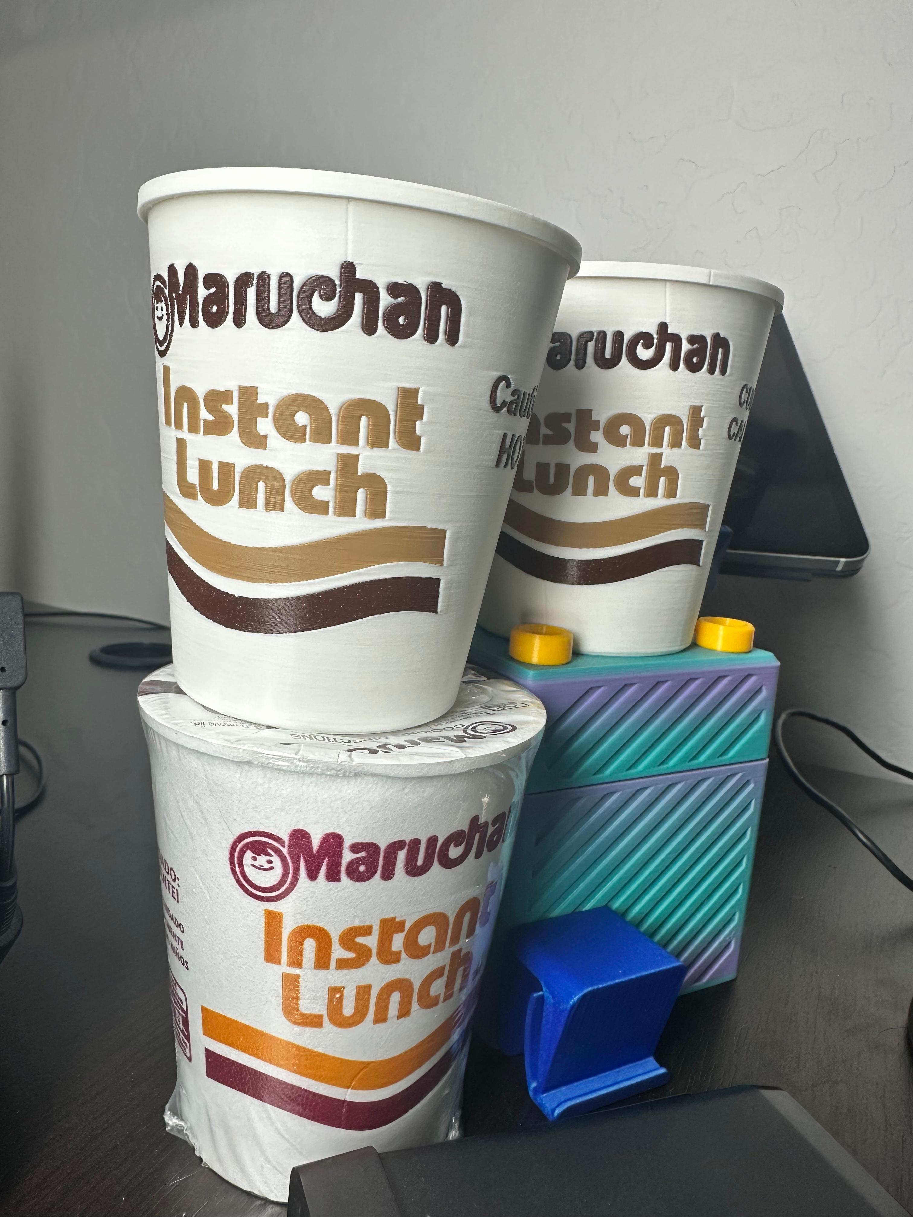 Maruchan Instant Lunch Ramen STASH CUP! WHAT??? #FunctionalArt #3DPrintBunny 3d model