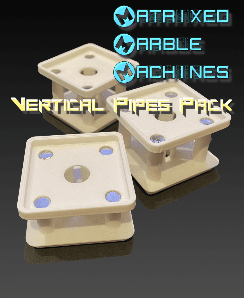 Vertical Pipes Pack 3d model