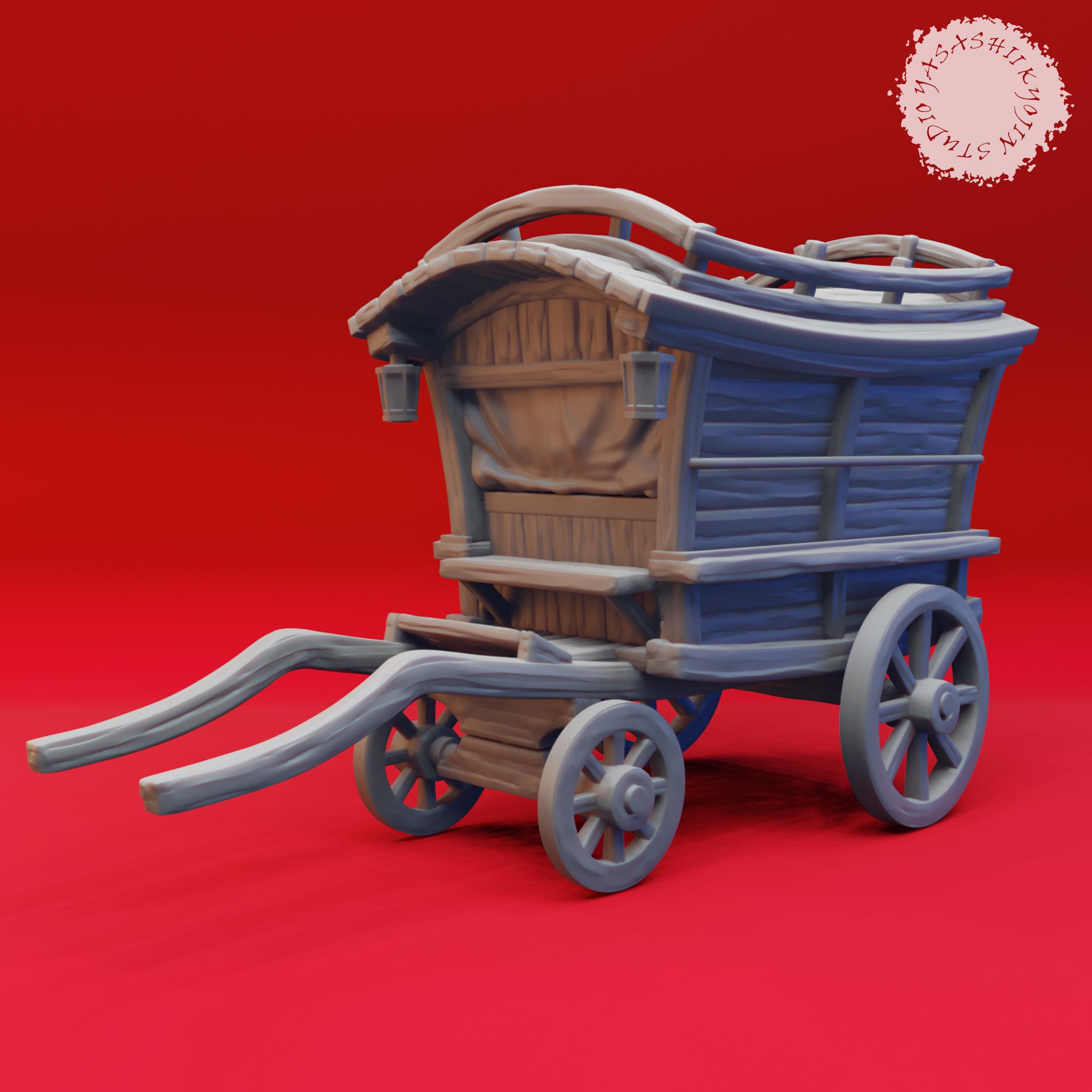 Mimic Wagon - Book of Beasts - Tabletop Miniatures (Pre-Supported) 3d model