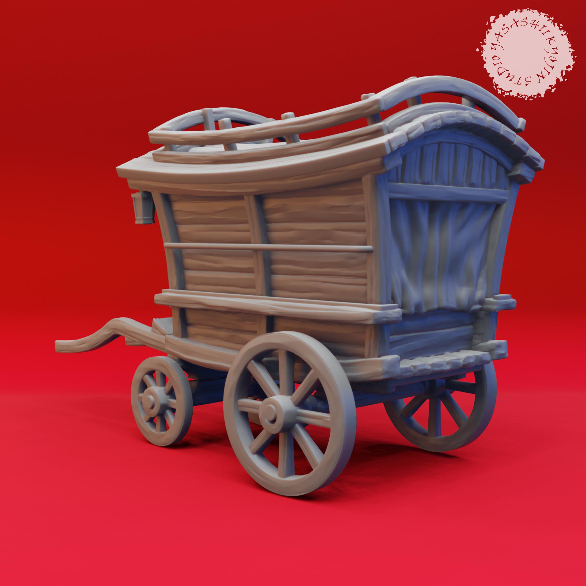 Mimic Wagon - Book of Beasts - Tabletop Miniatures (Pre-Supported) 3d model