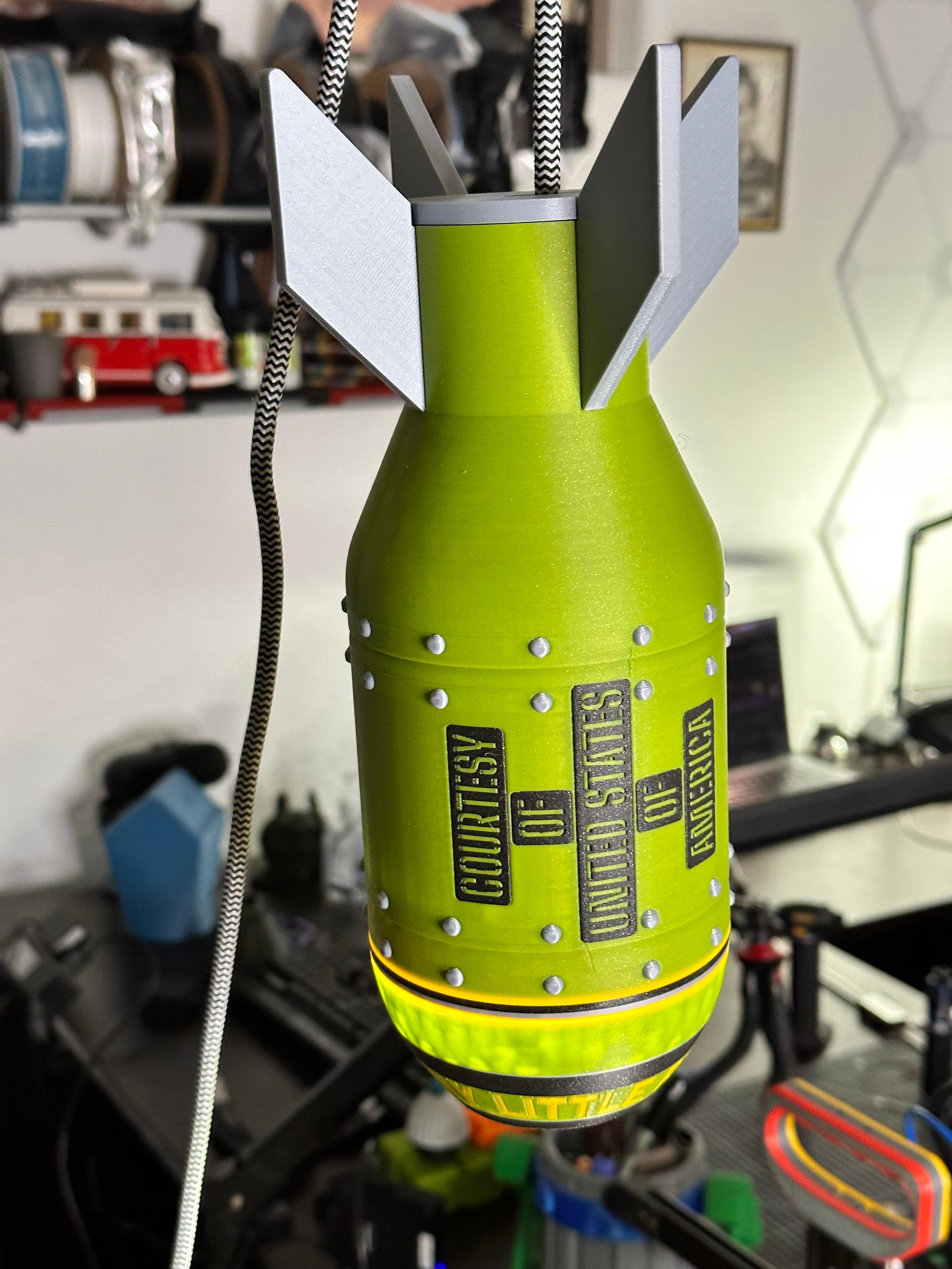 Make Light, Not War Bomb Light #FunctionalArt 3d model