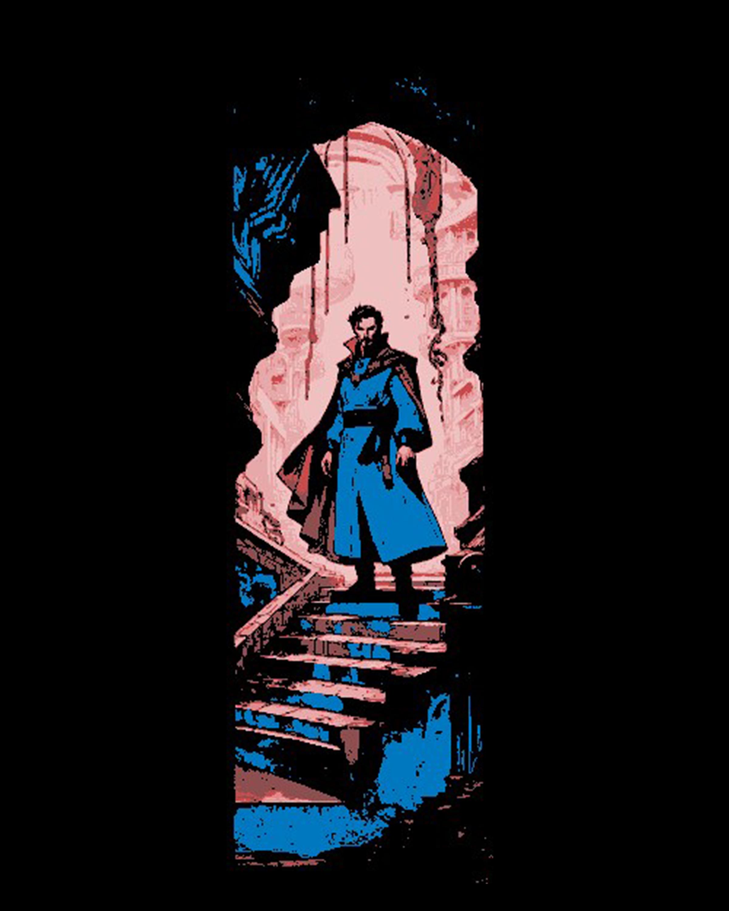 Fan Art of Marvel character Doctor Strange on the Endless Stairs - Set of Bookmarks 3d model