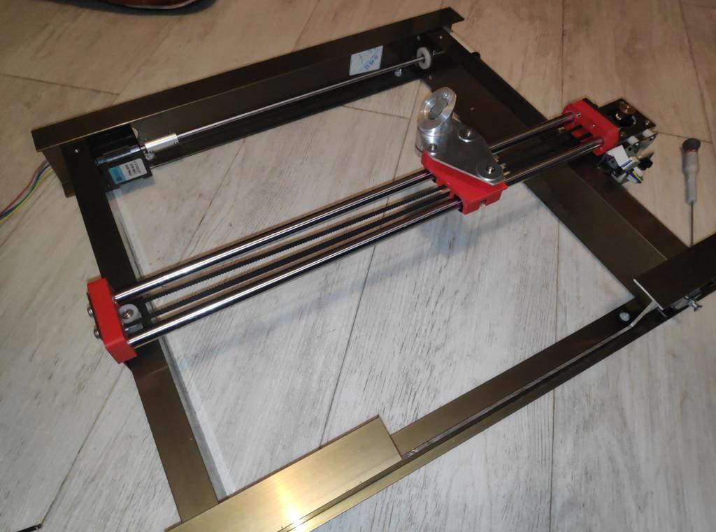 X carriage upgrade for K40 laser engraver FreeCAD 3d model