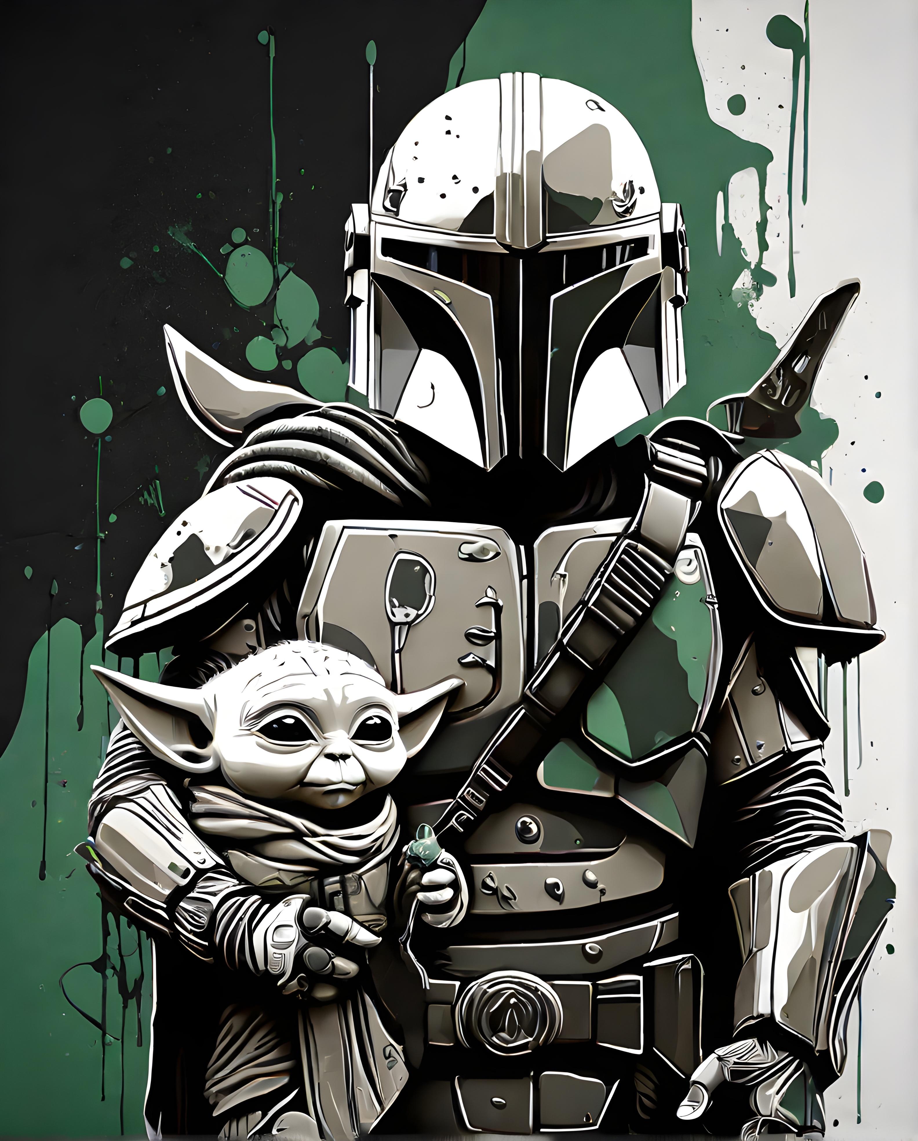 Star Wars (Inspired) Baby Yoda Jedi Training HueForge Grogu by
