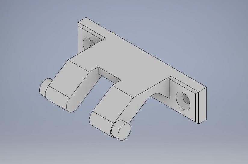 Corsair K70 Wrist Rest Clip Replacement 3d model