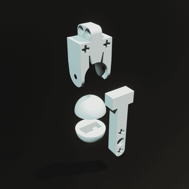 LEGO 2xL Balljoint 3d model