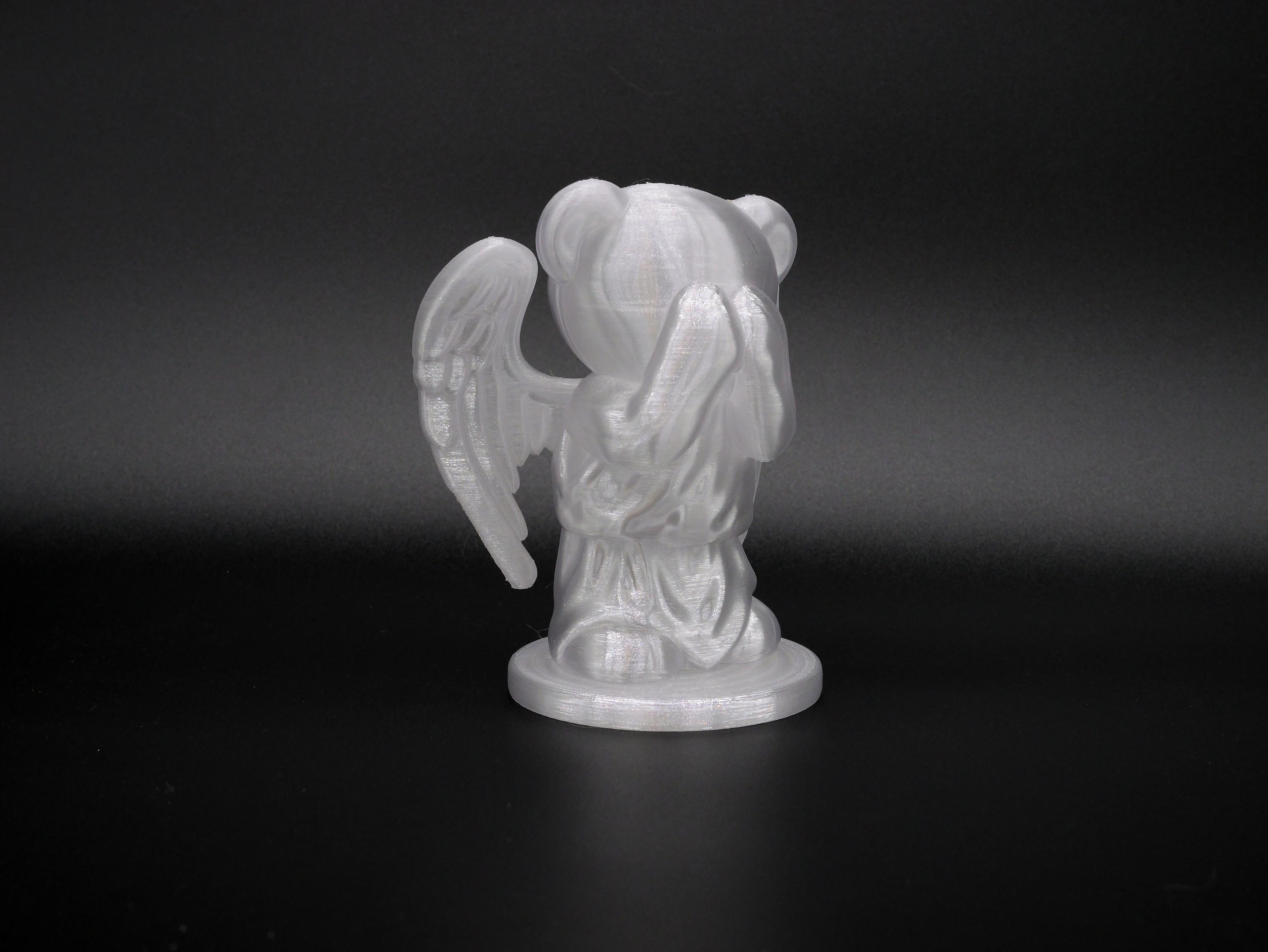 Weeping Bear.stl - Printed in clear PETG - 3d model