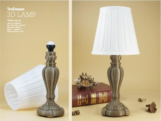 Classical table lamp 3d model