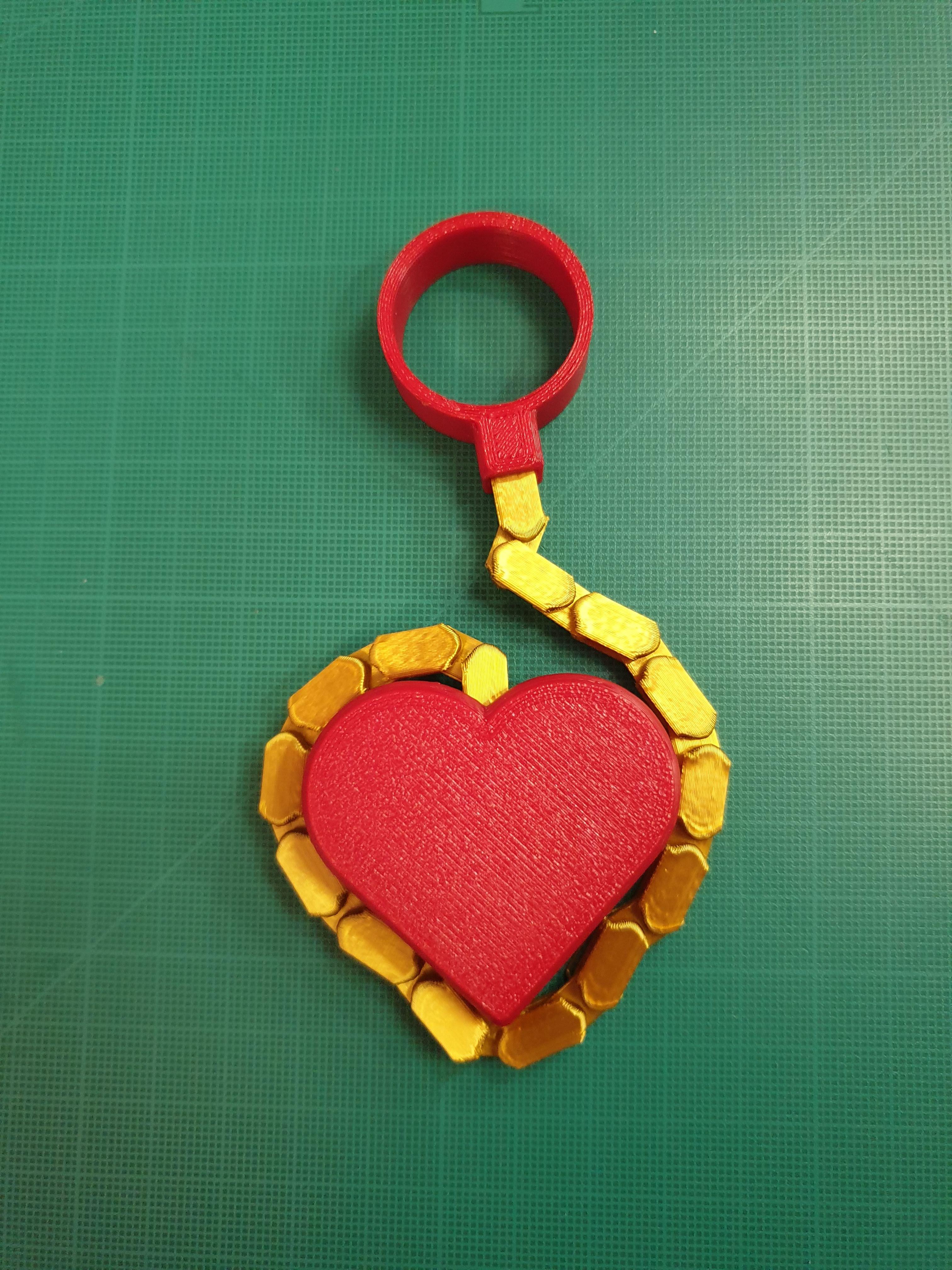 Ringchaku Spinning Fidget Toy - Valentine's Day Edition 3d model