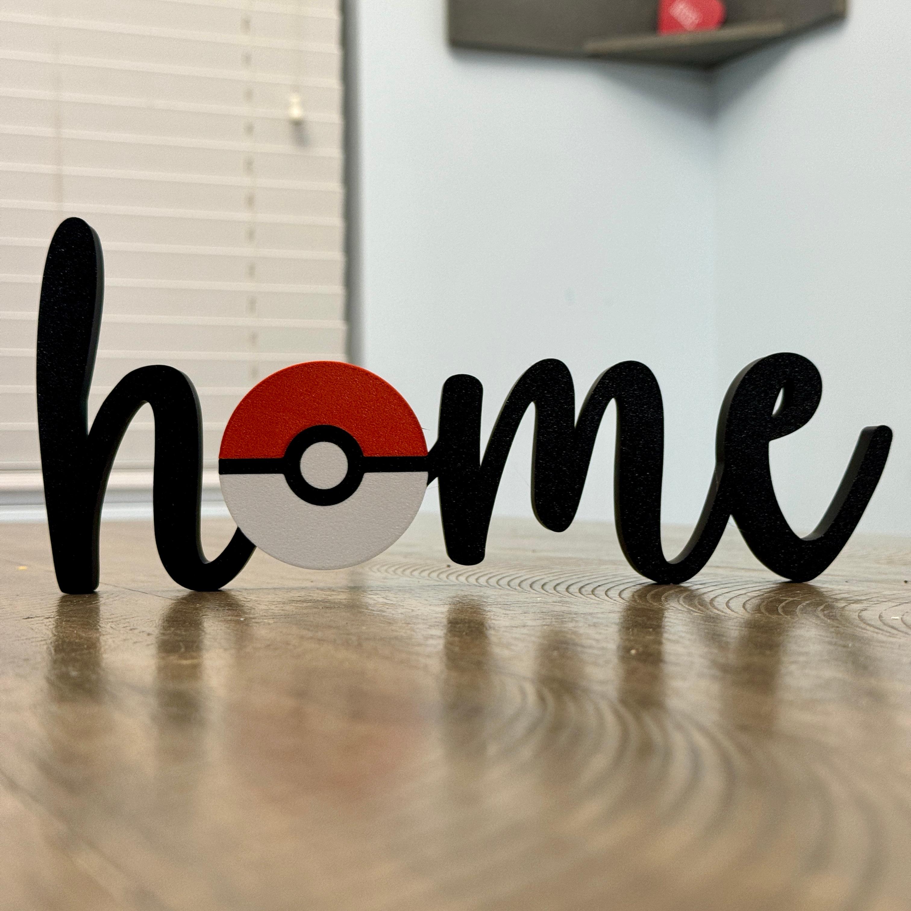 FREE Poke Home Sign 3d model