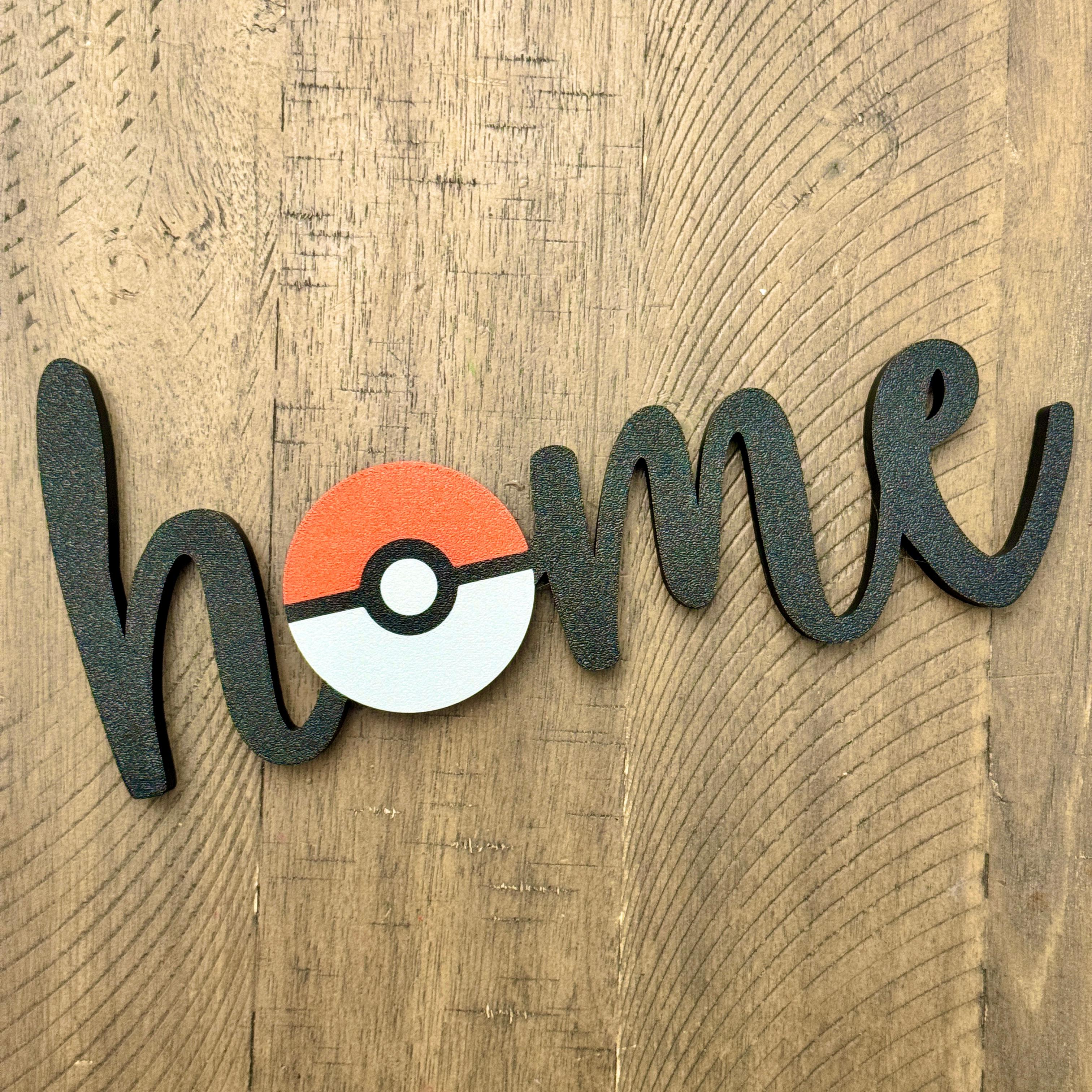 FREE Poke Home Sign 3d model