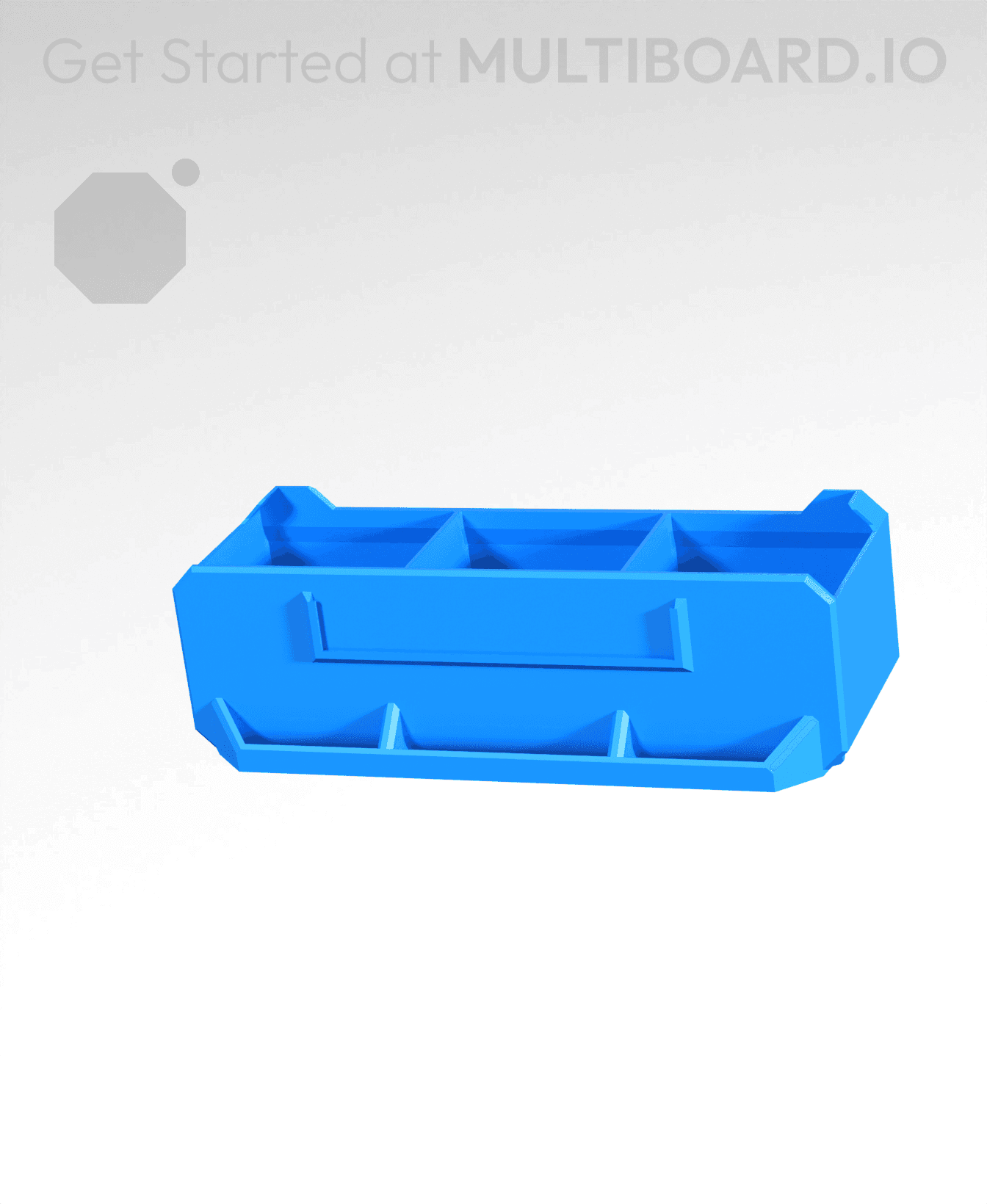 3x1x1-Deep - Linear Divided - Multibin Simple Drawer 3d model