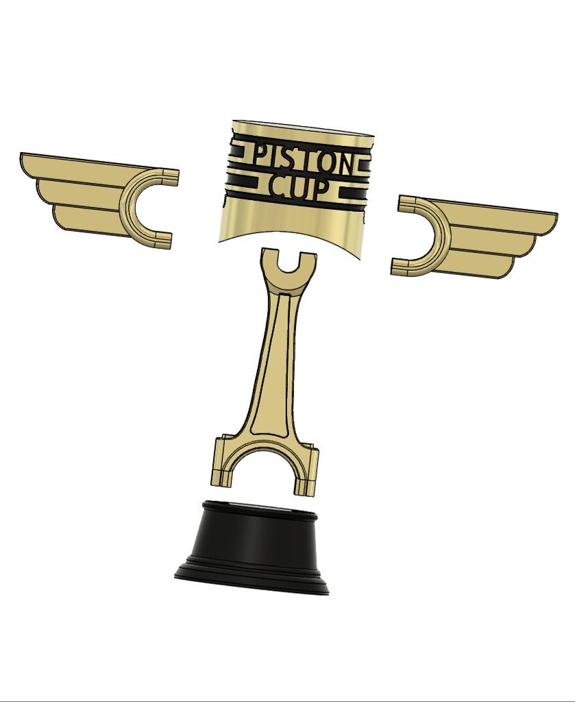 Cars Piston Cup Trophy 3d model