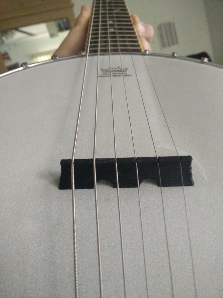 6 String Banjo Bridge 3d model