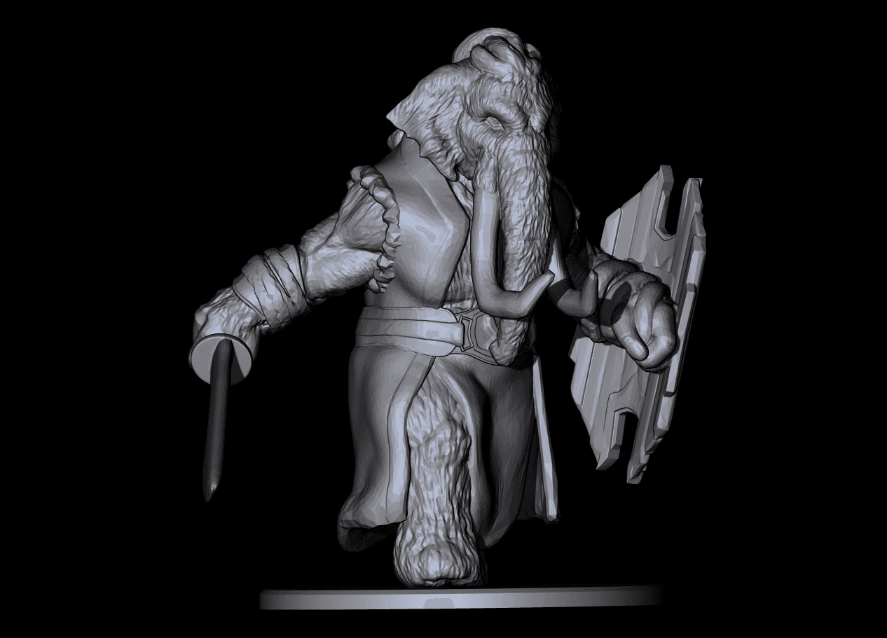 Mammoth Barbarian 3d model