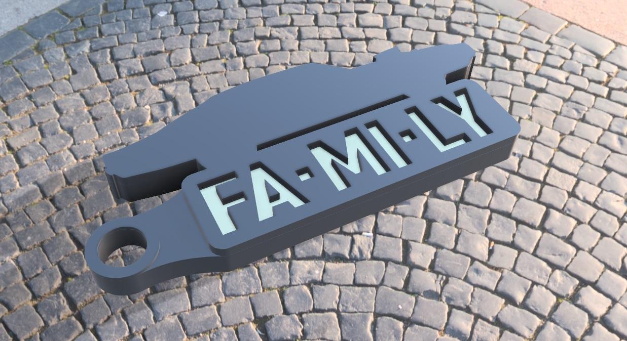 "Family" Key Holder 3d model