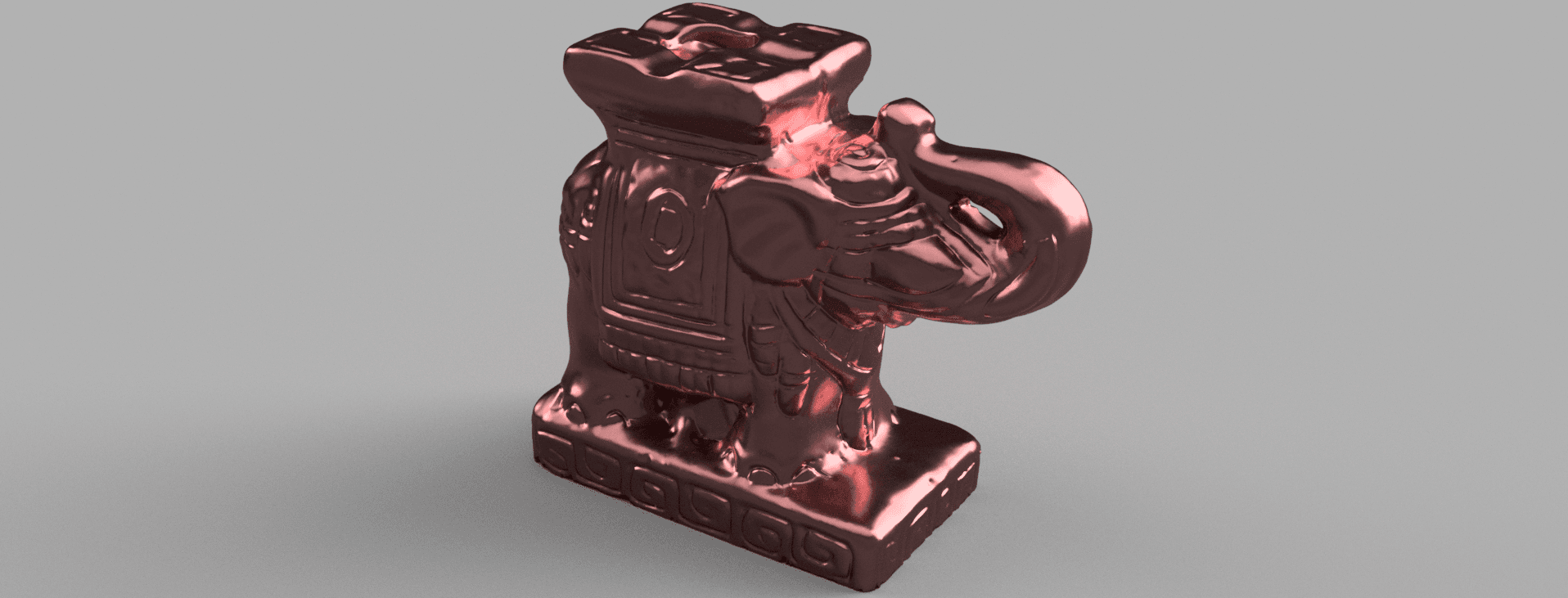 Elephant shiny 3d model