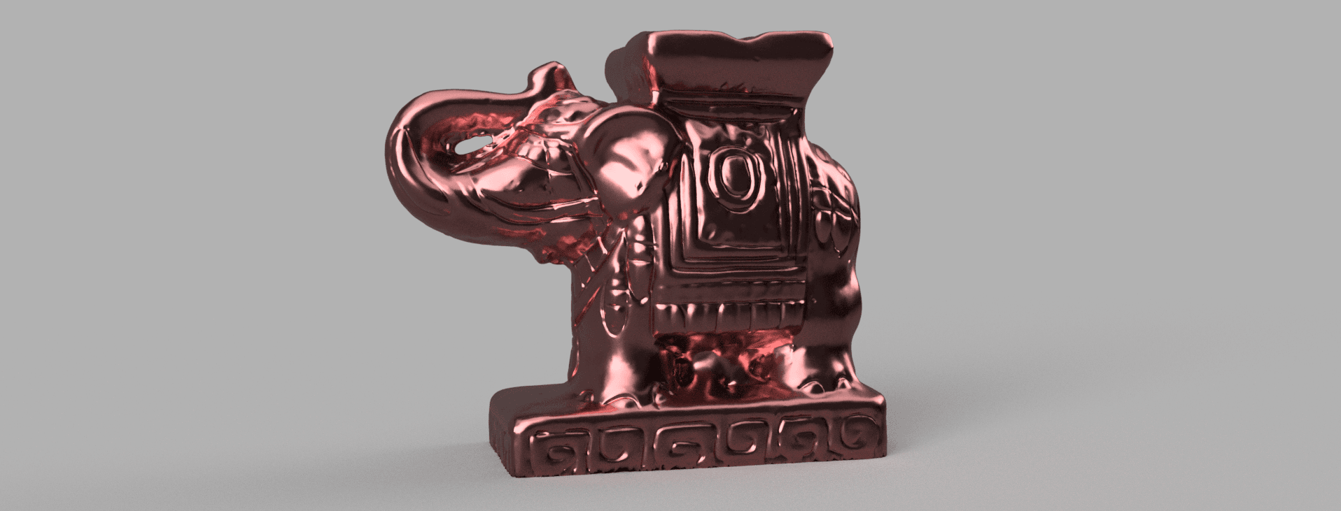 Elephant shiny 3d model