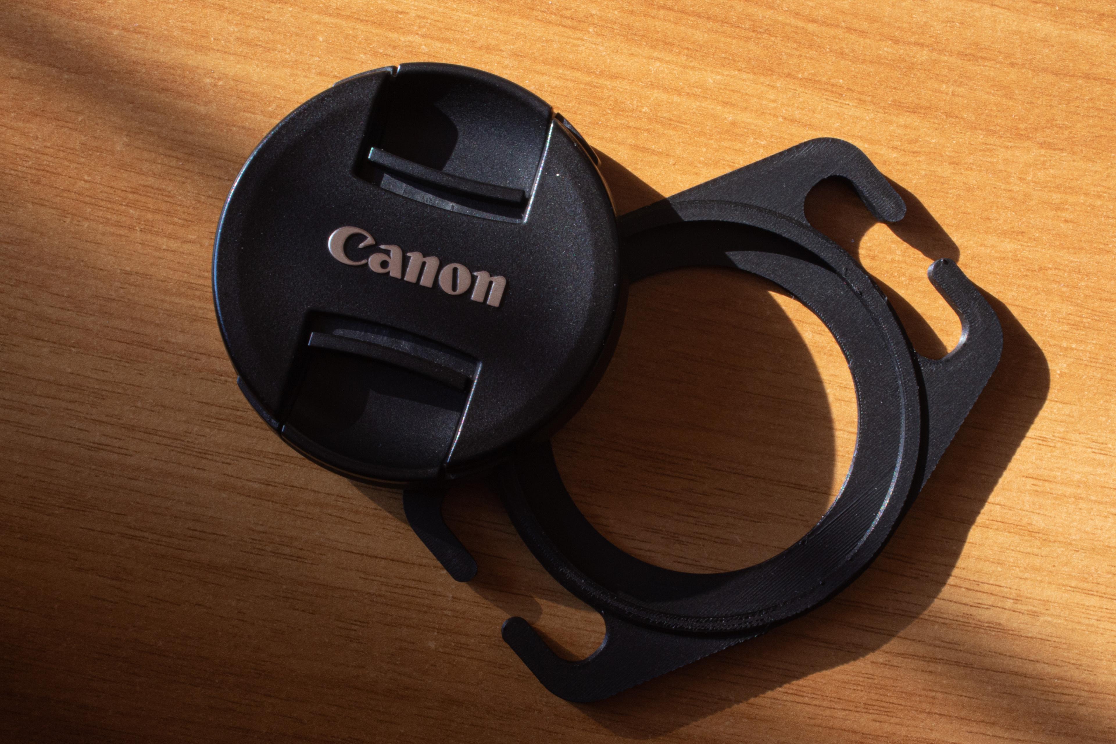 Lens cap holder for camera strap (Multiple sizes) 3d model