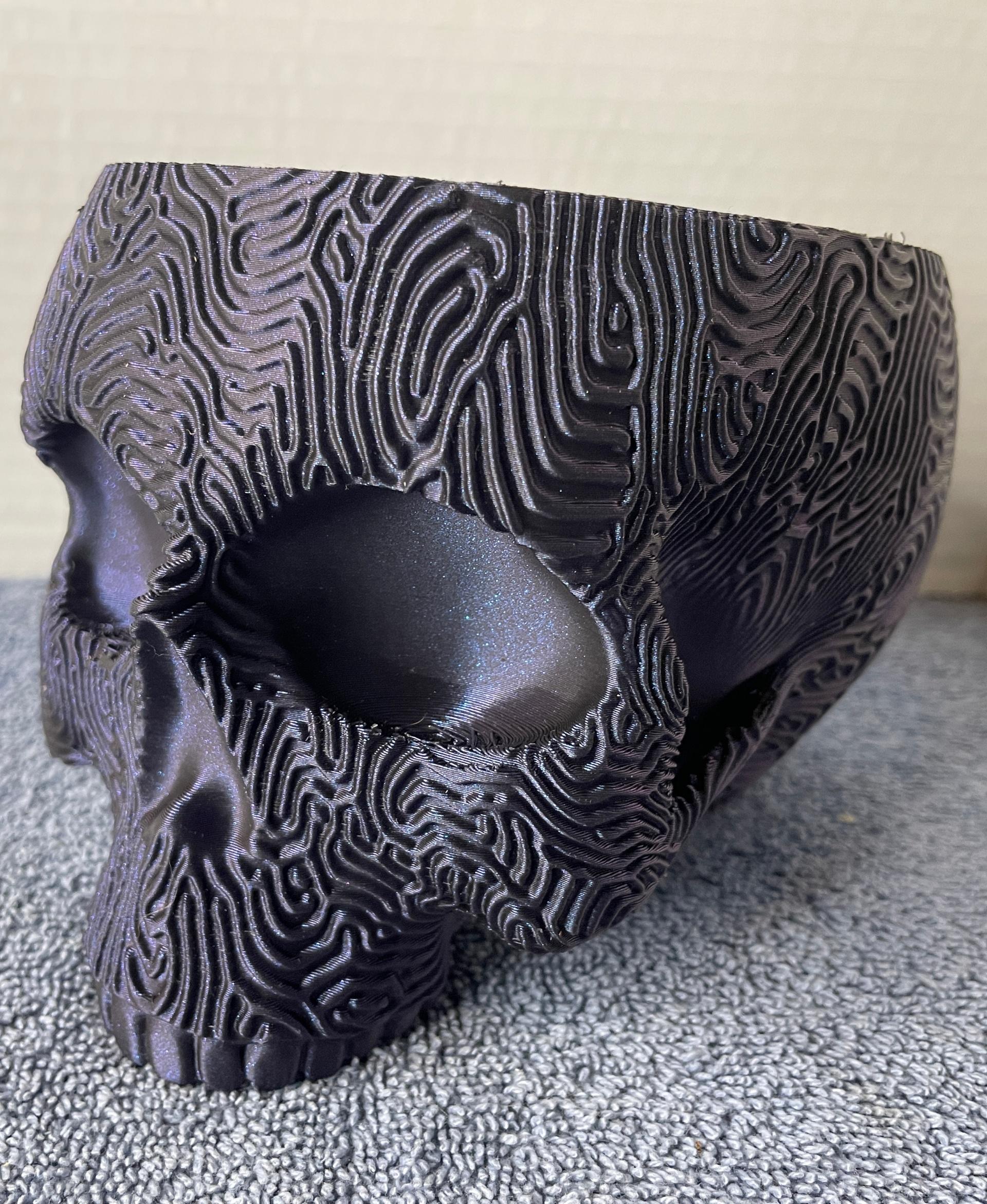Maze Skull Planter 3d model