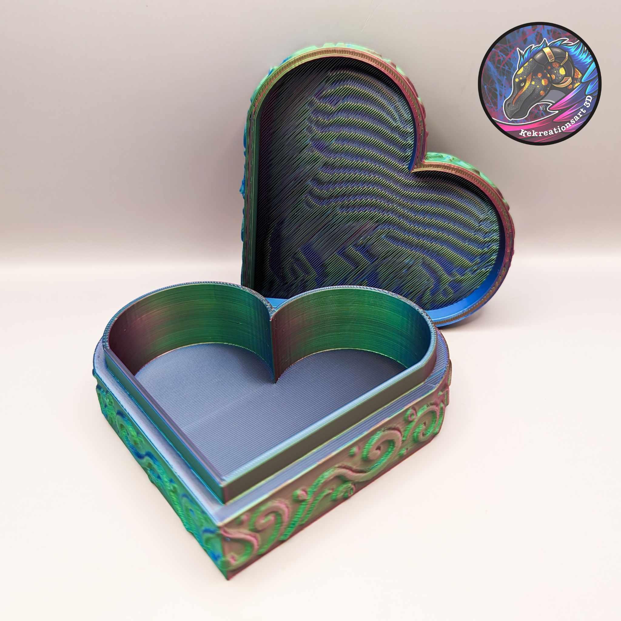 Dragon Love Heart Box 3d model
