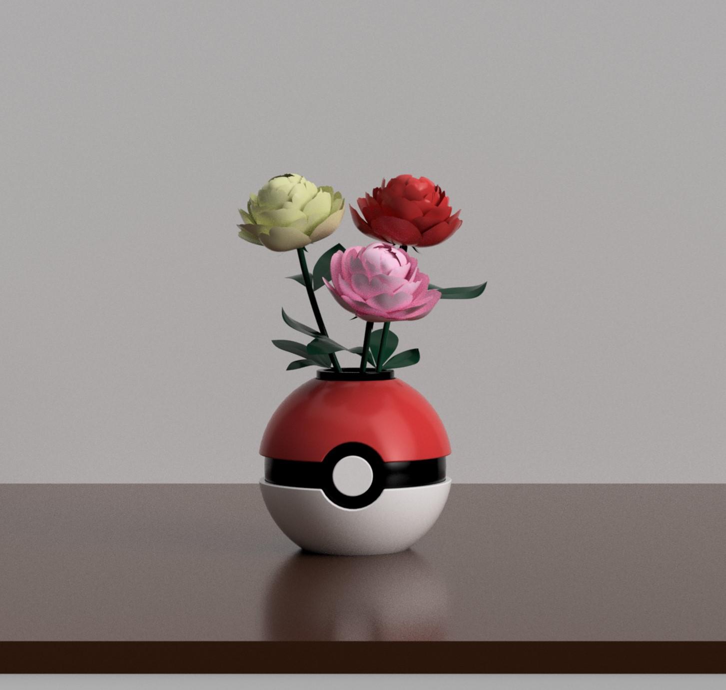 Pokemon Vase 3d model