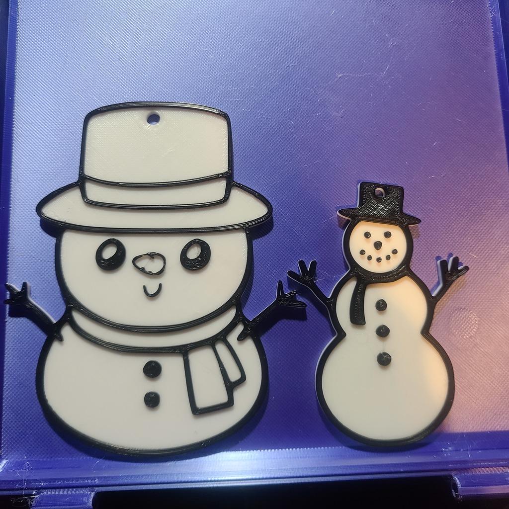 snowman ornaments  3d model