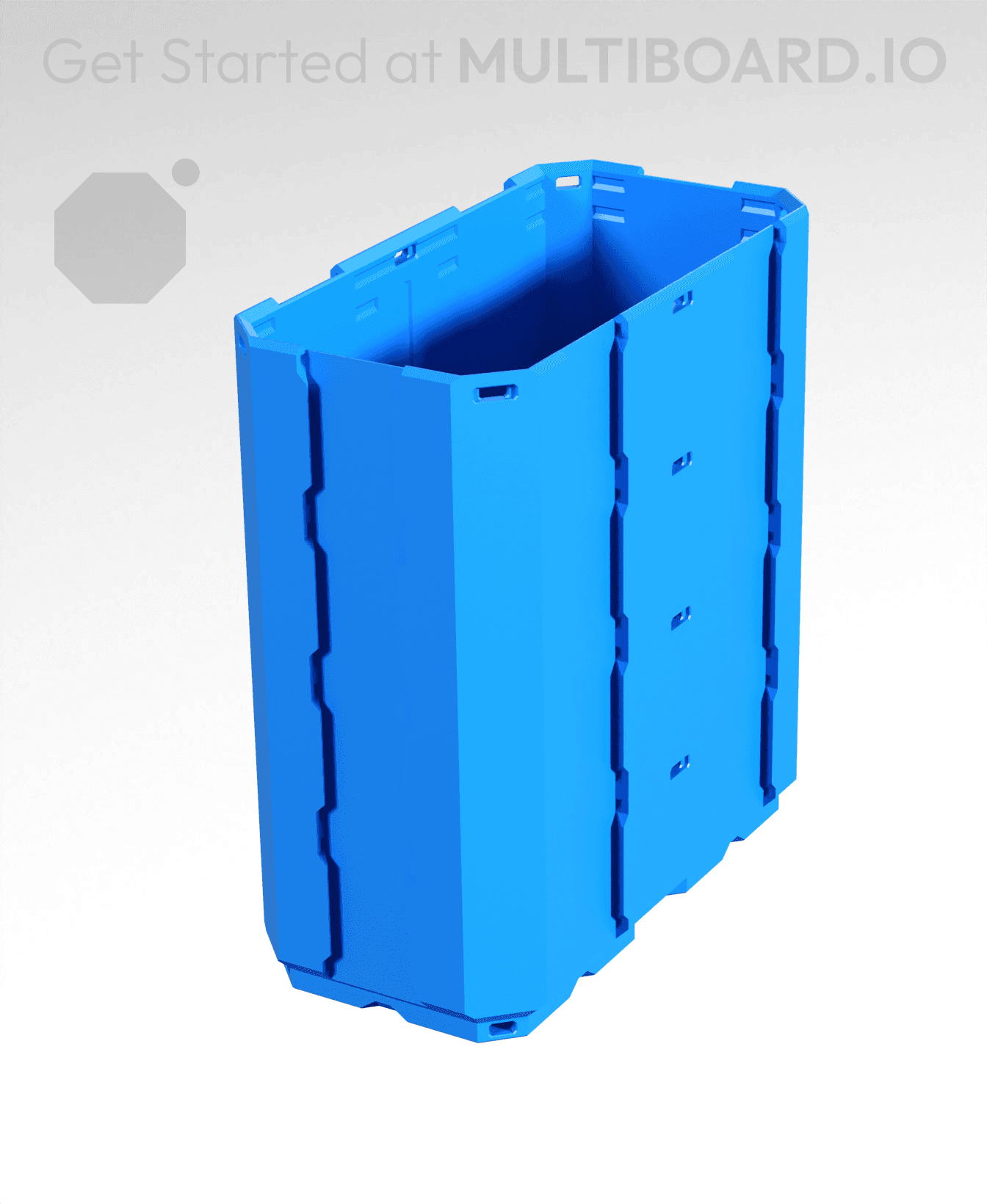 1x2x2 - Full Multipoint Rail - Multibin Shell 3d model